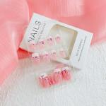 Colorful Dots French Press On Medium Square Nails
