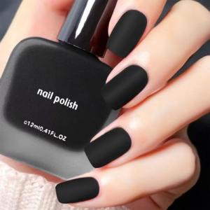 COSMOO Quick Dry Black Matte Nail Polish