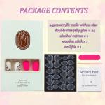 Black Leopard Print Short Press-On Nails Set