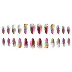 Back to School Matte Almond Press-On Nails 24Pcs