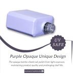 Agidea 6PCS Purple Glass Gel Nail Polish Bottles