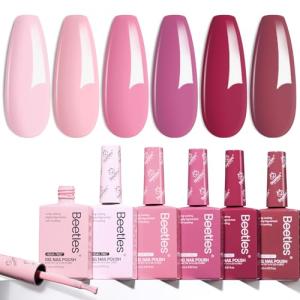 Beetles Pink Gel Nail Polish Set - 6 Colors
