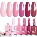 Beetles Pink Gel Nail Polish Set - 6 Colors