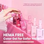 Beetles Pink Gel Nail Polish Set - 6 Colors