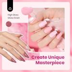 Beetles Pink Gel Nail Polish Set - 6 Colors
