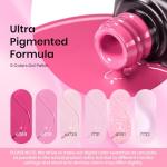 Beetles Pink Gel Nail Polish Set - 6 Colors
