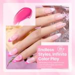 Beetles Pink Gel Nail Polish Set - 6 Colors