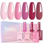Beetles Pink Gel Nail Polish Set - 6 Colors
