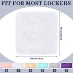 8 Pcs Soft Fluffy Locker Rugs for Girls