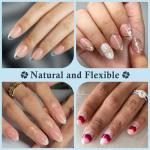 240pcs Short Almond Nail Gel Tips - 12 Sizes