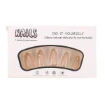 Almond Press-On Nails with French Tip Design