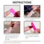 Almond Press-On Nails with French Tip Design
