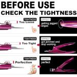 Violet Red Nail Clippers with Magnetic Sizers
