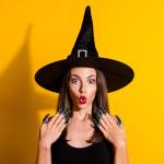 10PCS Black Long Fake Nails for Halloween Fun