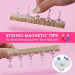 Wooden Nail Art Display Stand Set with Tape