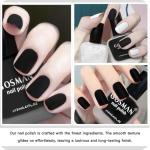 COSMOO Quick Dry Black Matte Nail Polish