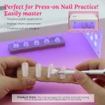 Wooden Nail Art Display Stand Set with Tape