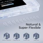 Modelones Almond Fake Nail Tips - 510pcs Set
