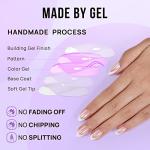 French Tip Press On Nails - BTArtbox Almond Kit