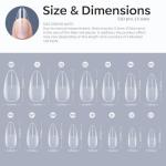 Modelones Almond Fake Nail Tips - 510pcs Set