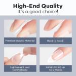 Modelones Almond Fake Nail Tips - 510pcs Set