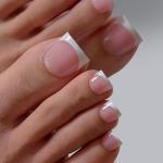 Press On Toenails - Real Square French Tips Set