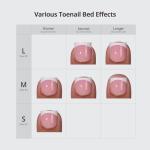 Press On Toenails - Real Square French Tips Set