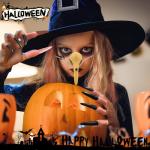 Funny Witch Nose and Black Fingernails Set