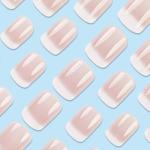 Short Square Ombre French Press On Nails – 24PCS