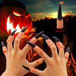 Funny Witch Nose and Black Fingernails Set