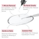 Curvlife Nail Glue and Remover Kit, Quick Dry