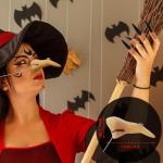 Funny Witch Nose and Black Fingernails Set