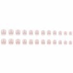 Short Square Ombre French Press On Nails – 24PCS