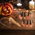 Funny Witch Nose and Black Fingernails Set