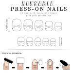 Short Square Ombre French Press On Nails – 24PCS