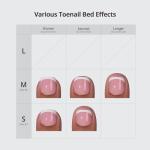 White French Tip Press-On Toenails - 32 Piece Set