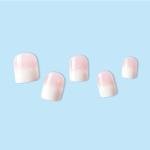 White Ombre Short Square Press-On Nails - 24 Pcs