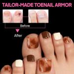 Square Toe Nail Tips - 216 Pcs Soft Gel Press-Ons