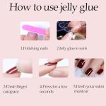 White Ombre Short Square Press-On Nails - 24 Pcs