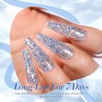 Born Pretty Silver Glitter Holographic Nail Polish