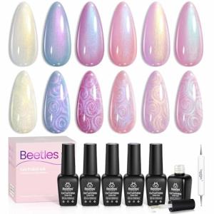 Beetles 6-Color Shimmer Pearl Gel Nail Polish