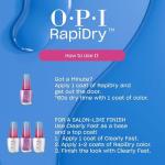 OPI RapiDry No Smears Peach Glitter Nail Polish