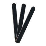 3 Pack Black Professional Nail Files, 100/180 Grit