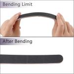 3 Pack Black Professional Nail Files, 100/180 Grit