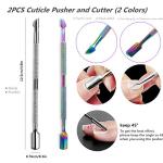 Stainless Steel Cuticle Pusher and Cutter Set