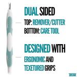 Dual-Ended Cuticle Pusher and Remover Tool