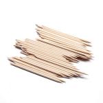 100 Pcs Orange Wood Nail Sticks for Manicure