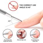 Double Ended Cuticle Pusher and Trimmer Tool