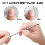 Double Ended Cuticle Pusher and Trimmer Tool
