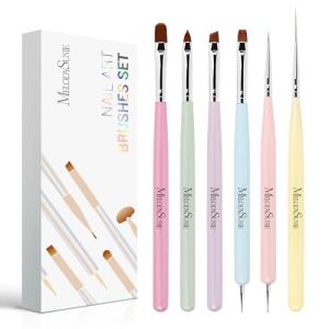 MelodySusie 6-Piece Nail Art Brush Set